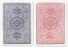 Copag Four Color Index 100% Plastic Playing Cards - Poker Size, Jumbo Index, Red/Blue 2 Deck Set